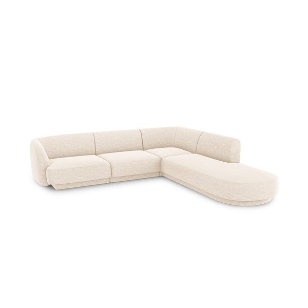 Krēmkrāsas stūra dīvāns (labais stūris) Miley – Micadoni Home-image-3