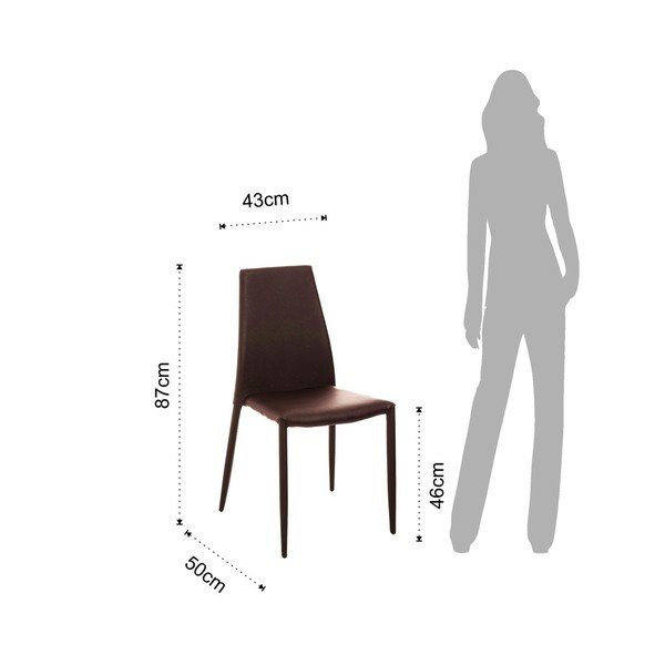 Brūni pusdienu krēsli (2 gab.) Lion – Tomasucci-image-2