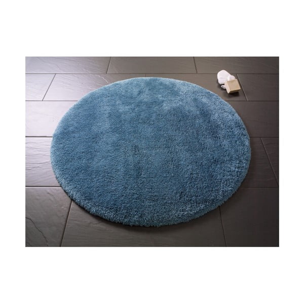 Zils apaļš vannas paklājs Confetti Miami, ⌀ 100 cm