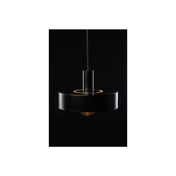 Melna piekaramā lampa ar metāla abažūru ø 30 cm Selvia II – GTV-image-2