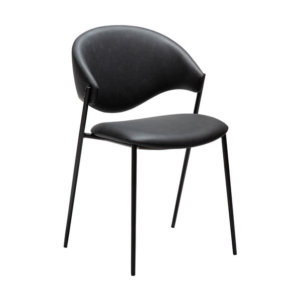 Melns mākslīgās ādas pusdienu krēsls Zone – DAN-FORM Denmark