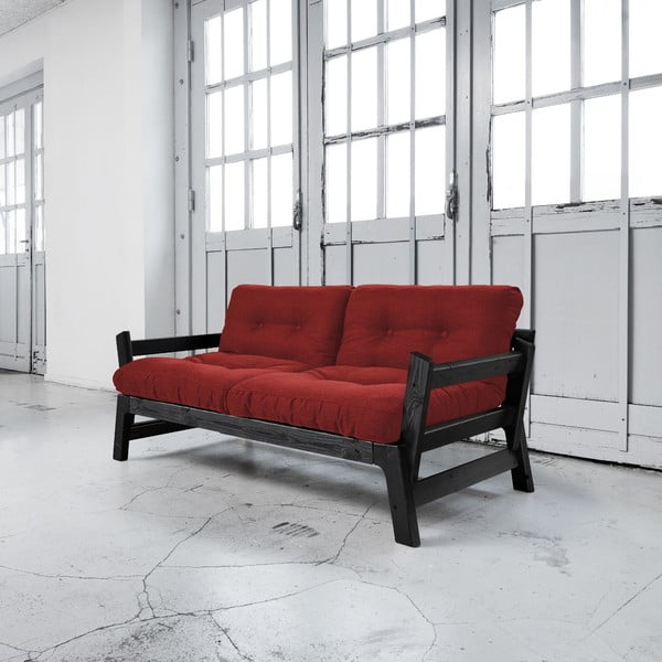 Dīvāns gulta Karup Step Black/Passion Red