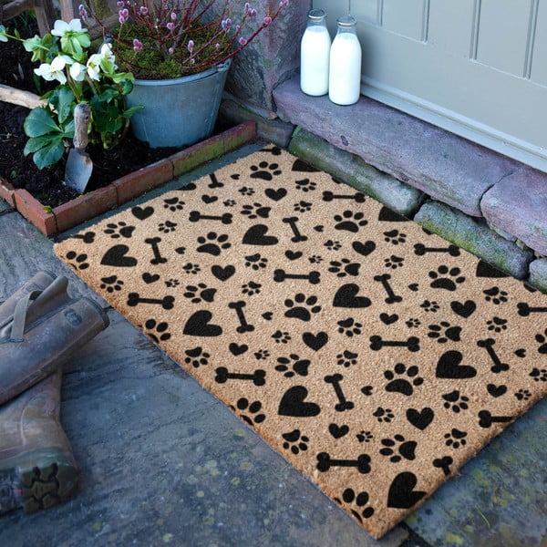 Kokosšķiedras kājslauķis 40x60 cm Paws and Bones – Artsy Doormats-image-2