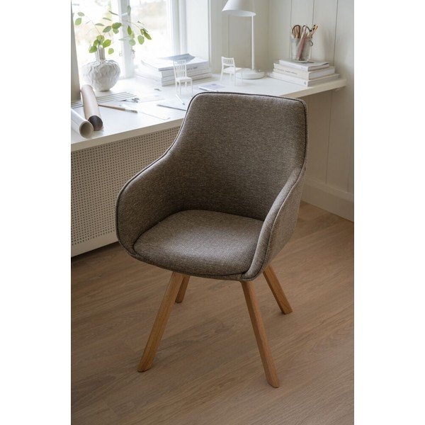 Bēši polsterēti ēdamistabas krēsli (2 gab.) Alison – Rowico-image-2