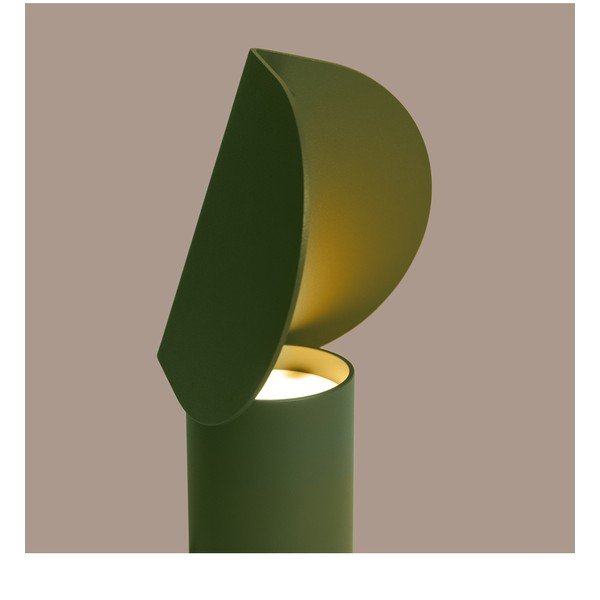 Haki alumīnija LED galda lampa (augstums 15 cm) BISCUIT – Thoro-image-2