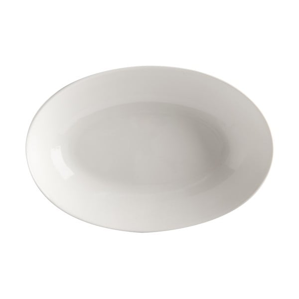 Balts porcelāna dziļais šķīvis Maxwell & Williams Basic, 25 x 17 cm