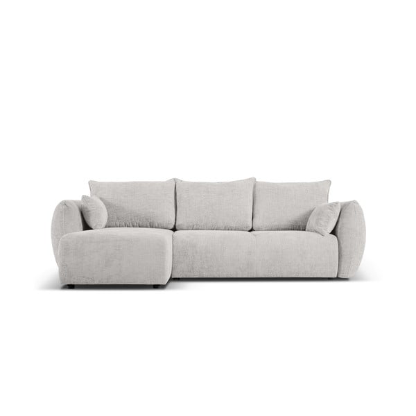 Gaiši pelēks stūra dīvāns (ar kreiso stūri) Matera – Cosmopolitan Design