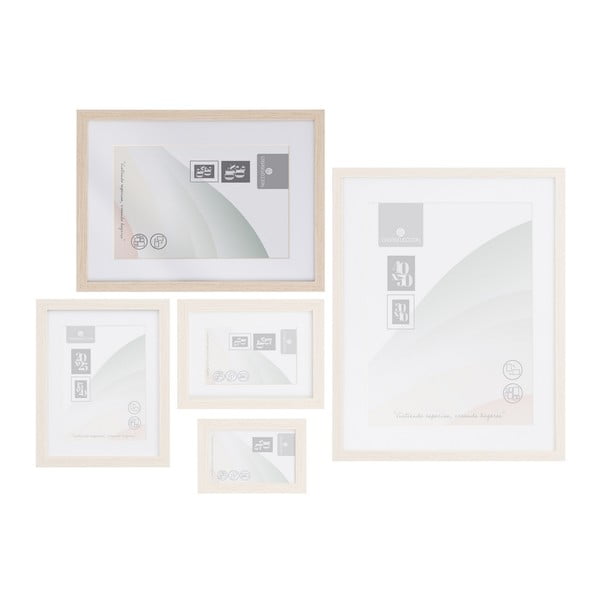 Dabīga toņa piekarināms foto rāmis 32x42 cm Sencillo – Casa Selección-image-2