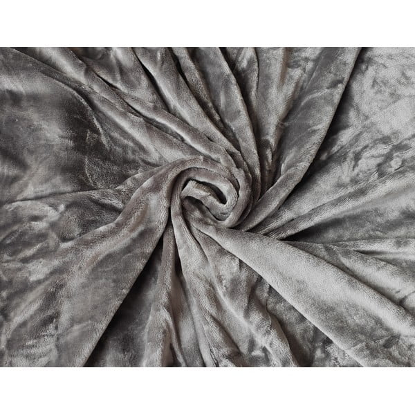 Pelēks mikroplīša palags My House, 180 x 200 cm-image-1