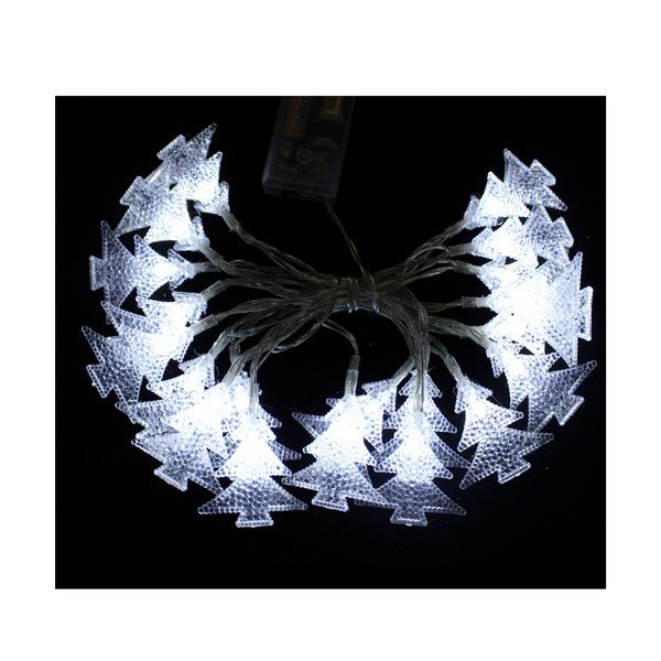 Balta LED gaismas virtene Unimasa Pino, 20 lampiņas