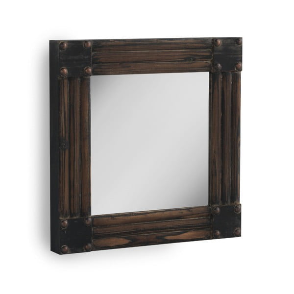 Brūns sienas spogulis "Zoss", 57 x 57 cm