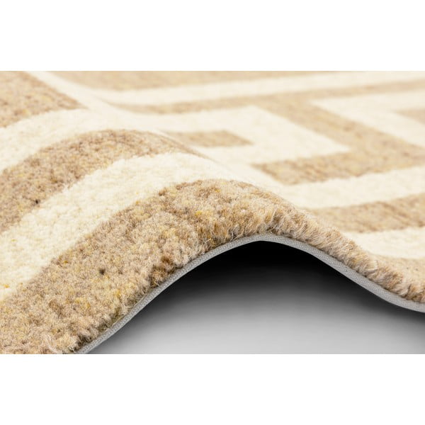 Gaiši brūns vilnas paklājs 133x180 cm Cesar – Agnella-image-2