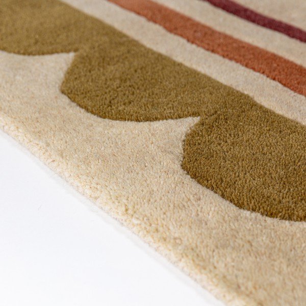 Dabīga toņa ar rokām darināts vilnas paklājs 160x230 cm Lois – Flair Rugs-image-4