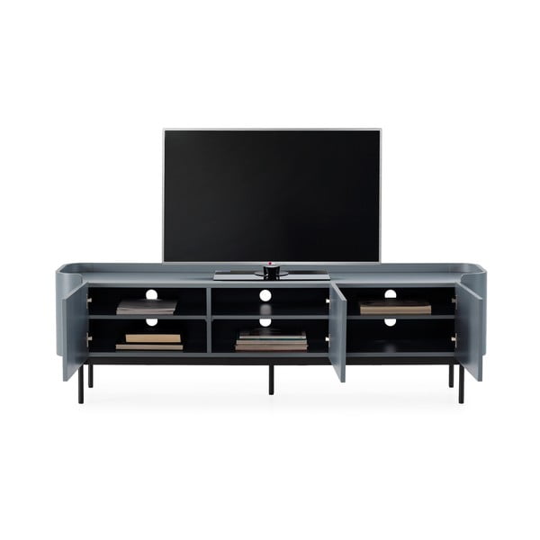 Dūmakaini zils TV galdiņš 180x55x40 cm Willa – MOME-image-2