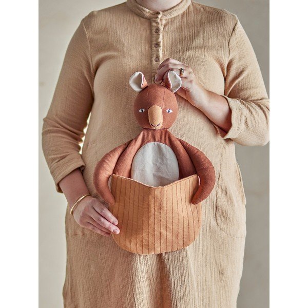 Brūns tekstila bērnu rotaļlietu grozs 46x7,5x33 cm Toto – Bloomingville Mini-image-3