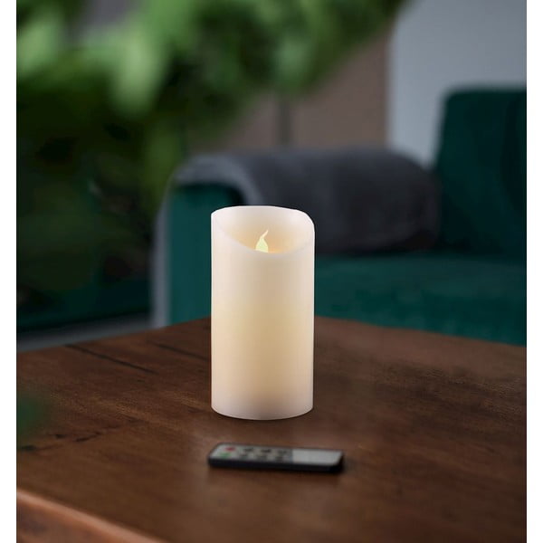 LED svece ar tālvadības pulti DecoKing Wax, augstums 12,5 cm