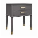 Tumši pelēks naktsskapītis Westerleigh – CosmoLiving by Cosmopolitan