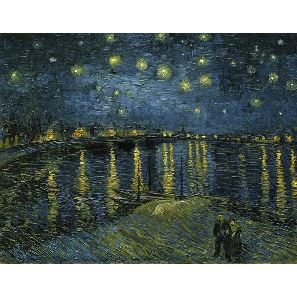 Reproducēta glezna 90x70 cm The Starry Night, Vincent van Gogh – Fedkolor