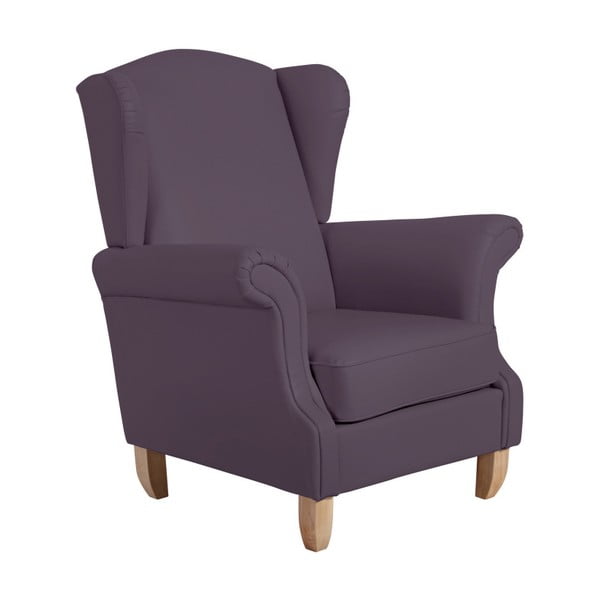 Max Winzer Verita ādas krēsls ar purpura ausīm no ādas