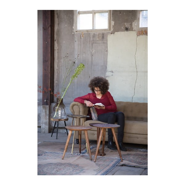 Misiņa sānu galdiņš Dutchbone Eliot, ⌀ 37 cm-image-2