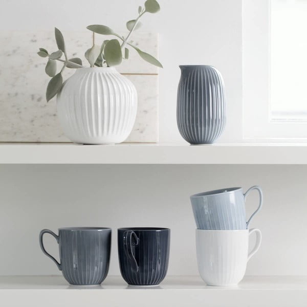 Antracīta pelēka porcelāna krūze Kähler Design Hammershoi, 330 ml-image-2