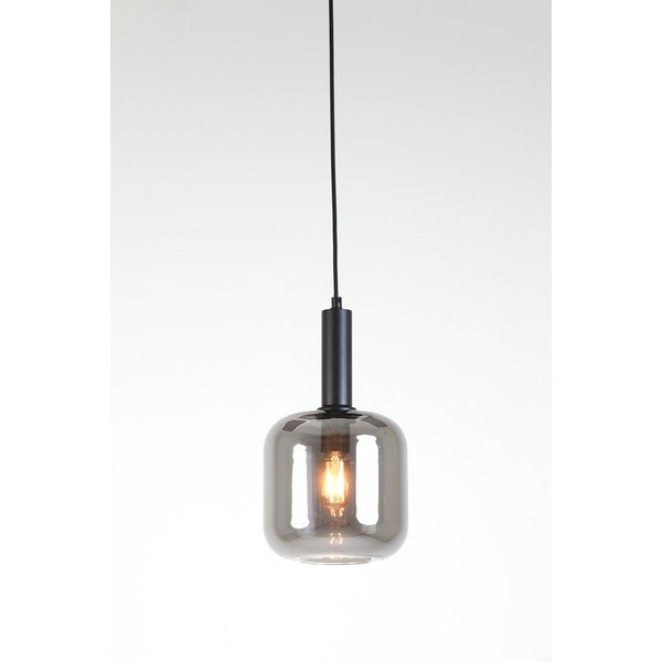 Pelēka griestu lampa ar stikla abažūru ø 16 cm Lekar – Light & Living-image-2