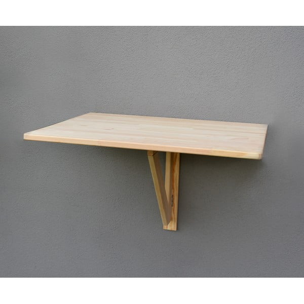 Priedes masīvkoka piekaramais balkona galds 59x79 cm – Rojaplast