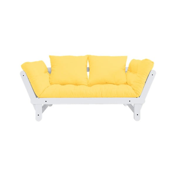 Izvelkamais dīvāns Karup Design Beat White/Yellow