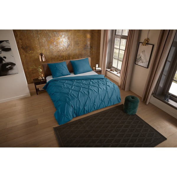 Zaļganzila vienguļamā mikrošķiedras gultas veļa 140x220 cm Pure Elegance – Good Morning-image-3