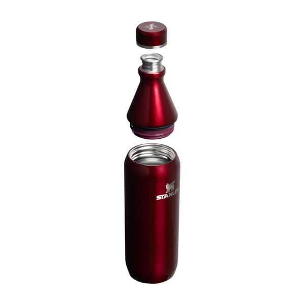 Bordo nerūsējošā tērauda termopudele 600 ml All Day Slim Bottle Garnet Shine – Stanley-image-1