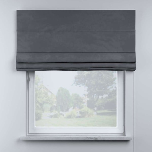 Pelēkas romiešu žalūzijas 170x100 cm Posh Velvet – Yellow Tipi-image-1