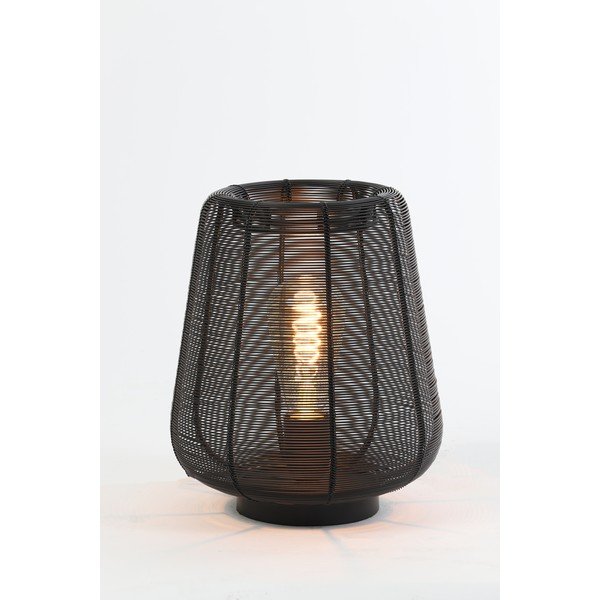 Melna galda lampa (augstums 26 cm) Adeta – Light & Living-image-2