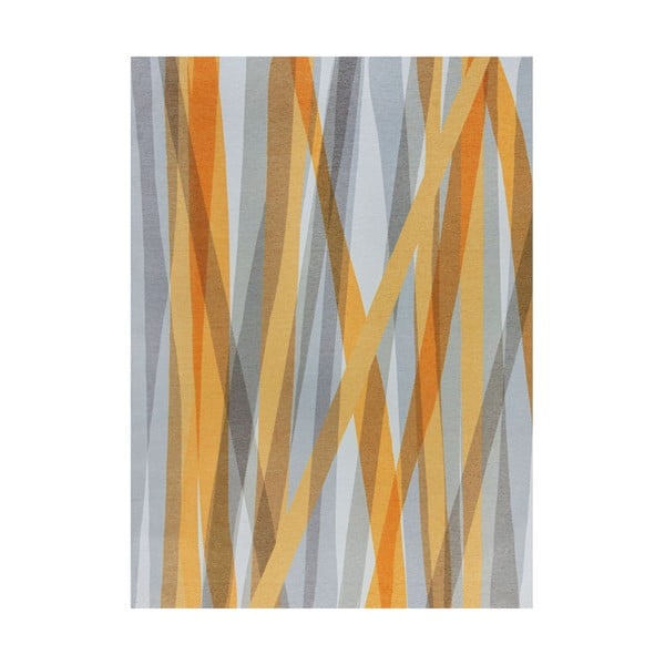 Oranžs/pelēks mazgājams paklājs 170x120 cm Match Isabella – Flair Rugs