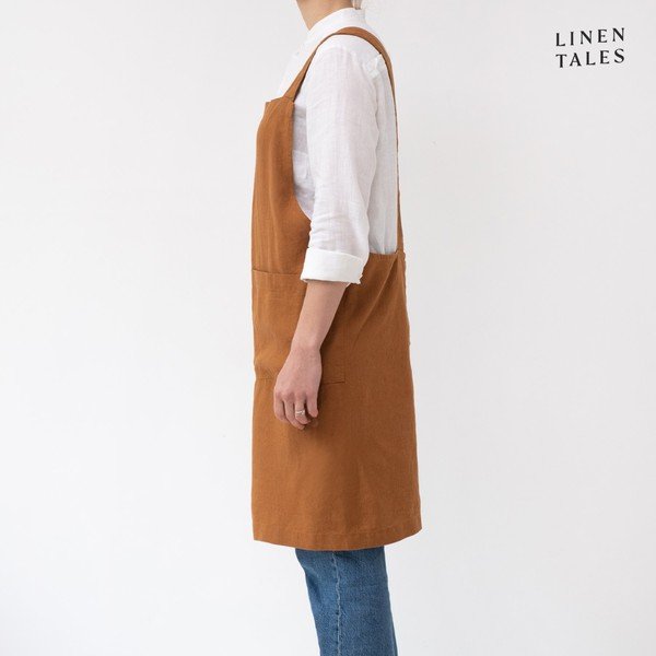 Lina priekšauts Crossback – Linen Tales-image-1