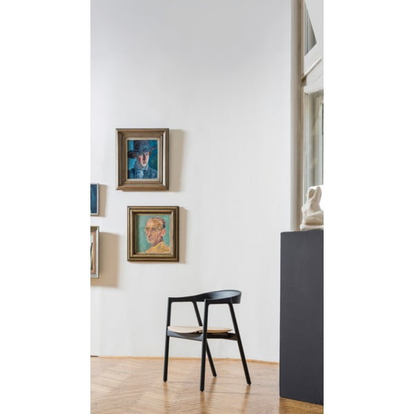 Brūns ozola masīvkoka pusdienu krēsls Muna – Gazzda-image-1