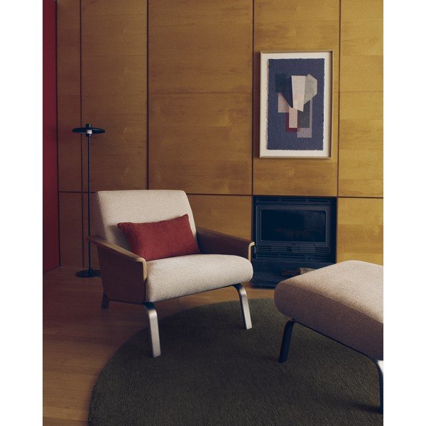 Bēšs kāju soliņš no šenila auduma Amsen – Kave Home-image-4