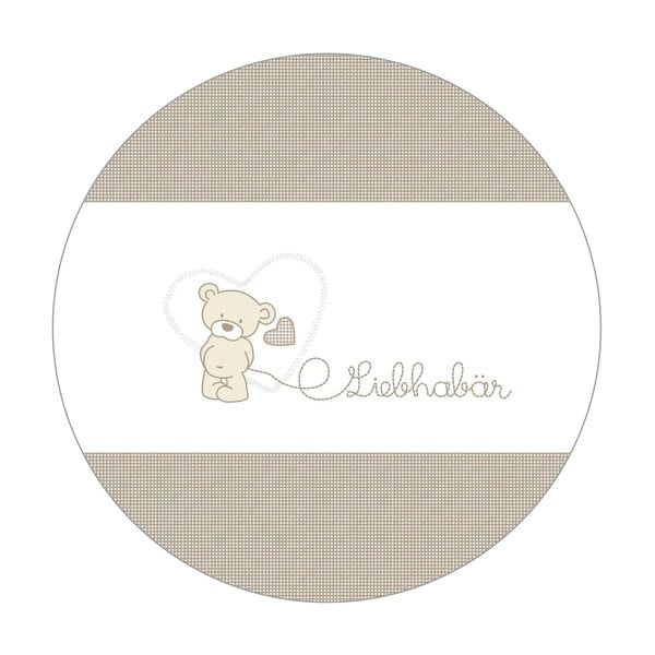 Dabīga toņa bērnu gultiņa ar riteņiem/ar baldahīnu 60x120 cm Liebhabär – Roba-image-3