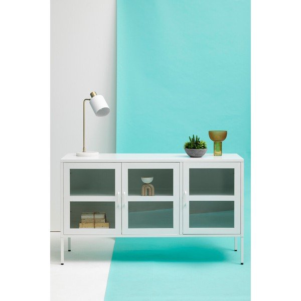 Balta tērauda vitrīna 140x80x45 cm Acier – Premier Housewares-image-4