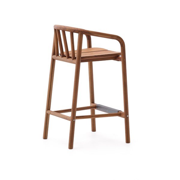 Dabīga toņa masīvkoka dārza bāra krēsls Turqueta – Kave Home-image-2