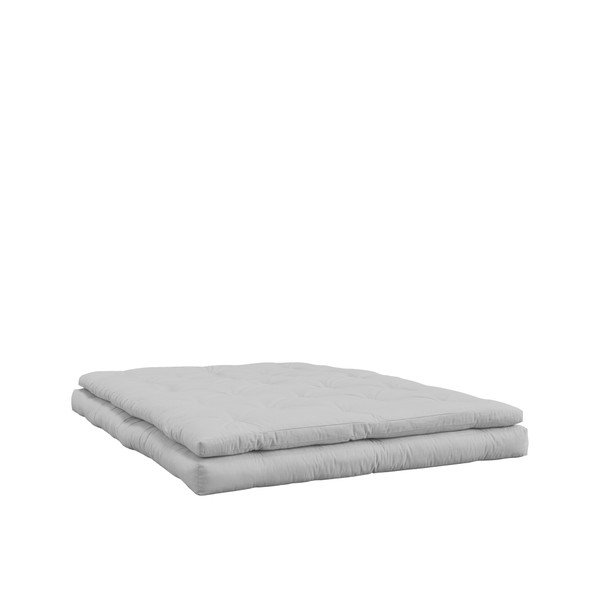 Maināms dīvāns ar baltām stepētām ādas siksnām Karup Buckle Up Light Grey-image-2