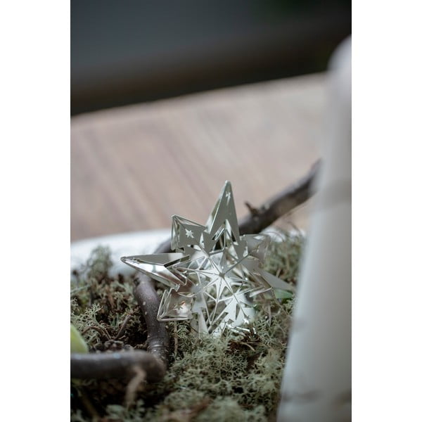 Piekaramais Ziemassvētku rotājums sudraba krāsā Kähler Design-image-1