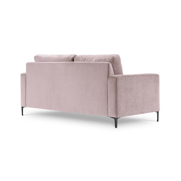 Rozā samta dīvāns Kooko Home Harmony, 158 cm-image-3