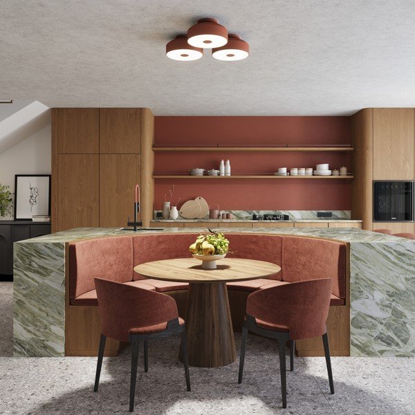 Oranža griestu lampa ø 30 cm Blacko – Sollux-image-2