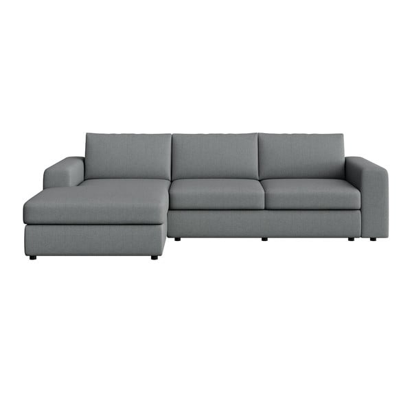 Pelēks stūra dīvāns (ar kreiso stūri/ar zvilni) Baga – Rodier