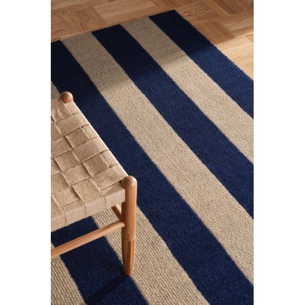 Zils/bēšs ar rokām darināts paklājs no vilnas maisījuma 200x300 cm Sissel – Jotex-image-1