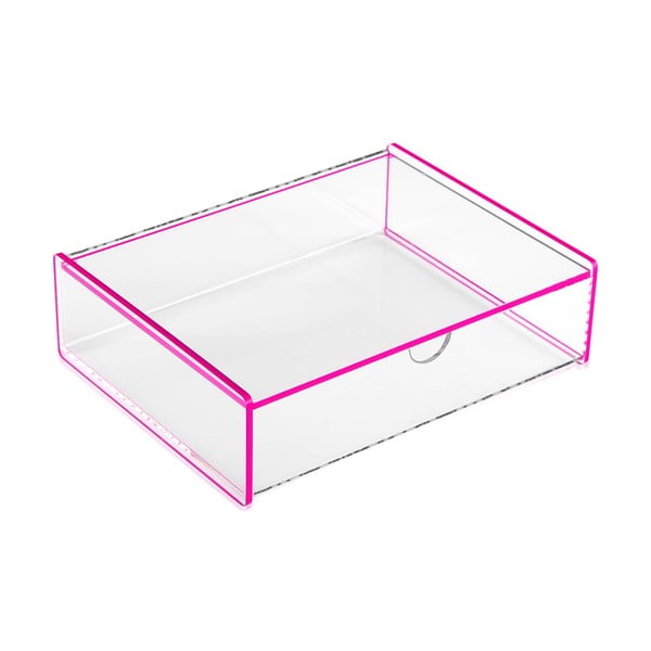 Versa Ariel rozā uzglabāšanas kaste, 17,1 x 13 x 4,8 cm