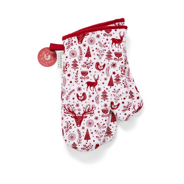 2 kokvilnas virtuves cimdu komplekts Cooksmart ® A Nordic Christmas-image-1