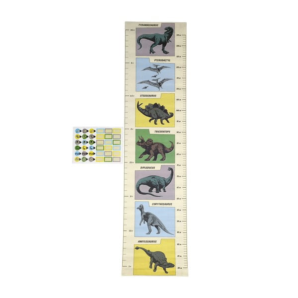 Durvju/sienas bērnu uzlīme ar mērlentes motīvu 28x115 cm Prehistoric Land – Rex London-image-2