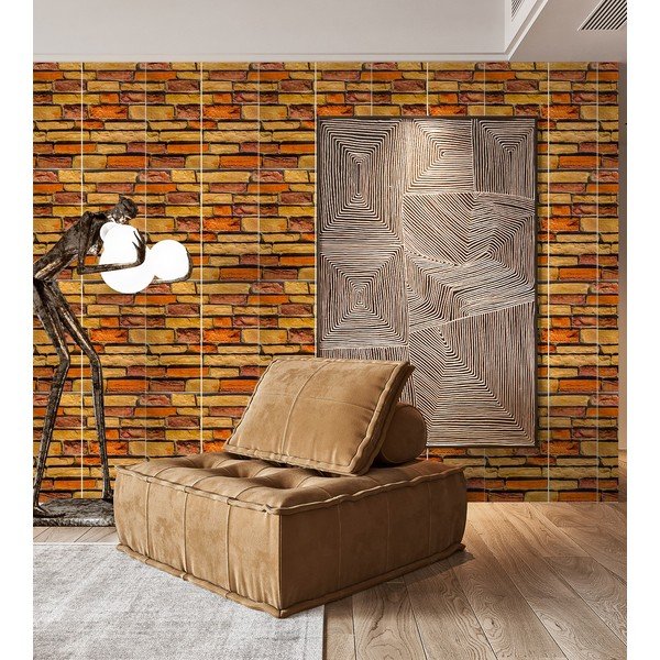 Sienas pašlīmējoši paneļi (6 gab.) 30x60 cm Brick Wall – SP TREND-image-3