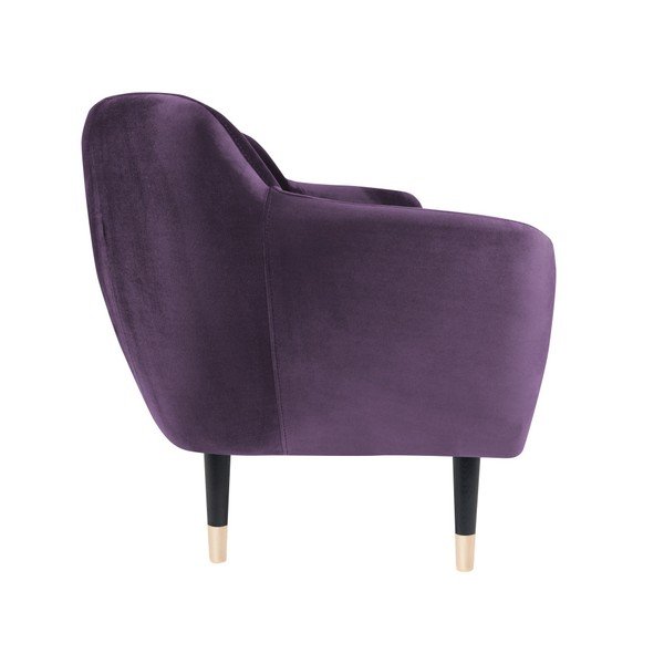 Violets dīvāns ar melnām kājām Mazzini Sofas Benito, 158 cm-image-3